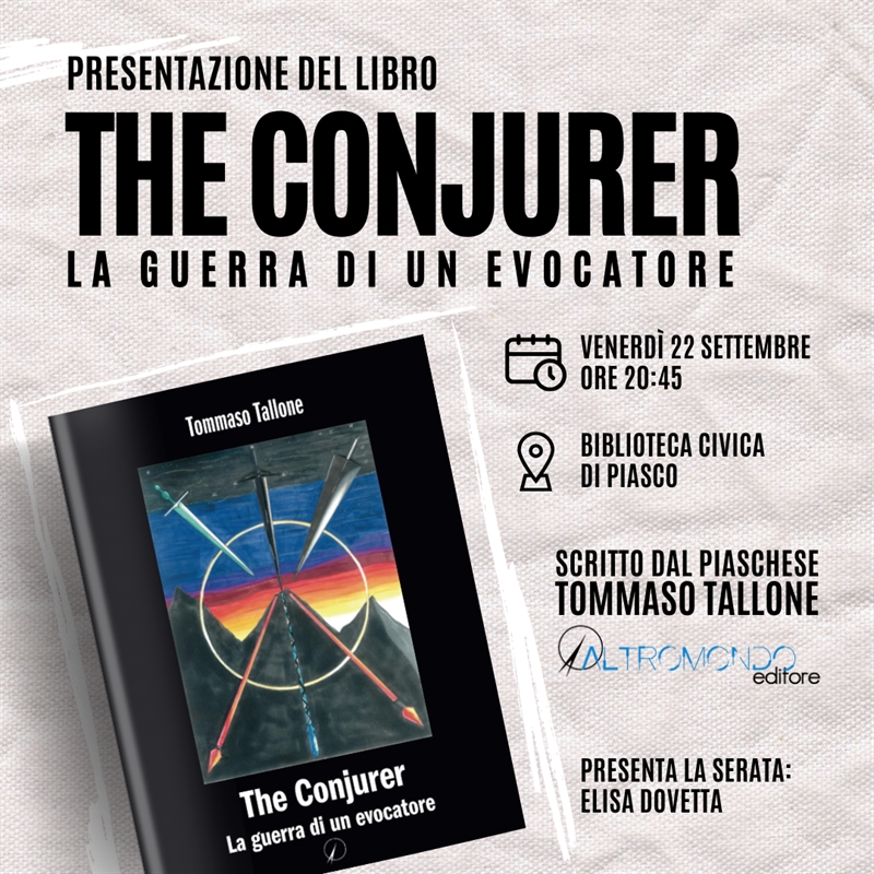 Presentazione del libro The Conjurer: La guerra di un evocatore 